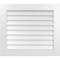 Ekena Millwork Vertical Surface Mount PVC Gable Vent: Non-Functional, w/3-1/2"W x 1"H, Standard Frame, 32"W x 28"H GVPVE32X2801SN - alternate 1